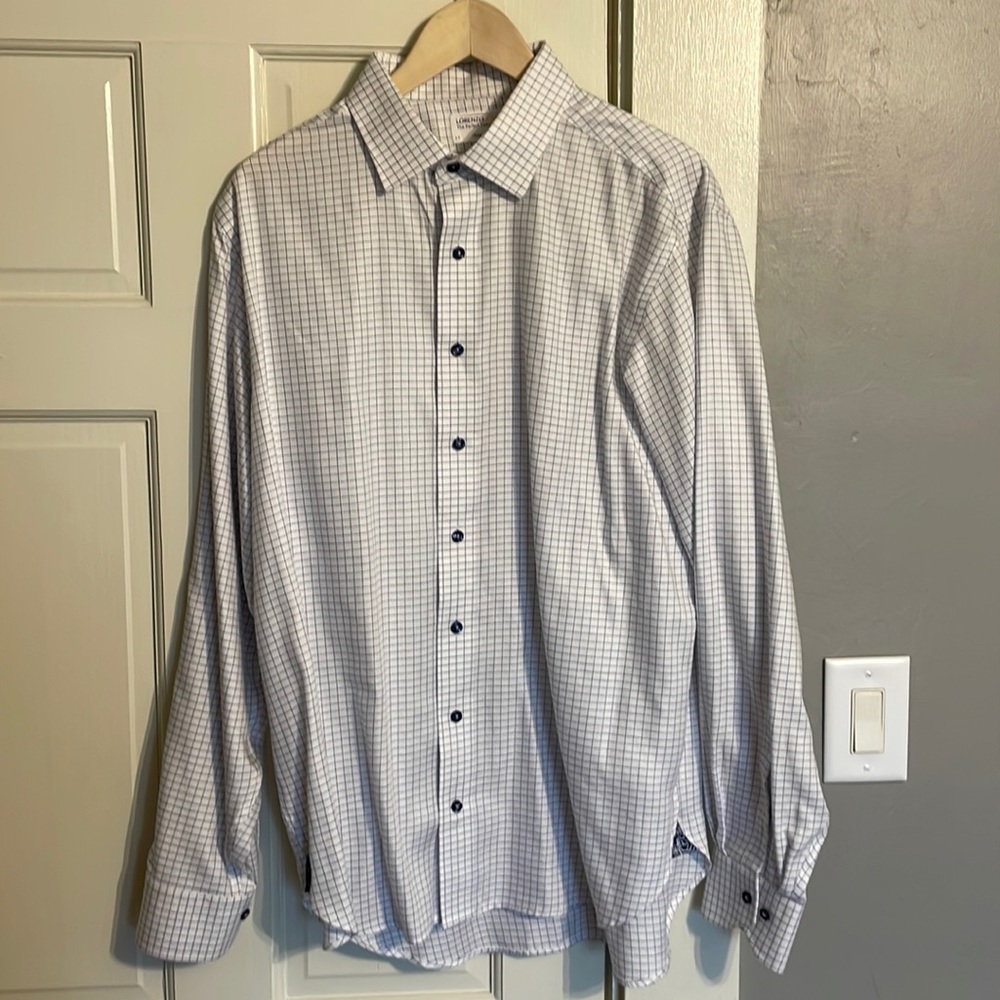 Neck-17 white LorenzoUOMO dress shirt